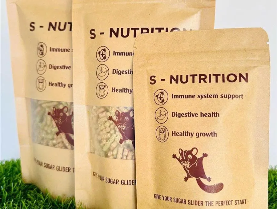 Túi thức ăn S-Nutrition cho sóc baby, nhiều cỡ